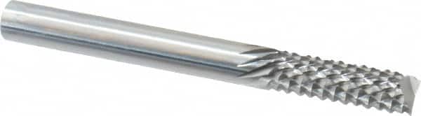 OSG - 1/4" Diam, 3/4" LOC, End Mill End, Solid Carbide Diamond Pattern Router Bit - Right Hand Cut, 2-1/2" OAL, 1/4" Shank Diam, Use on Fiberglass - Exact Tooling
