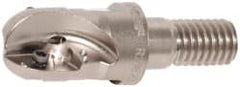 Seco - 1/2" Cut Diam, 0.43" Max Depth of Cut, 0.9" OAL, Indexable Ball Nose End Mill - M08 Modular Connection, R218.20 Toolholder, 218.20-0.250.R Insert - Exact Tooling