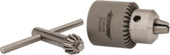 Accupro - JT1, 0.51 to 7.39mm Capacity, Tapered Mount Stainless Steel Drill Chuck - Keyed, 28.4mm Sleeve Diam, 40mm Open Length - Exact Tooling