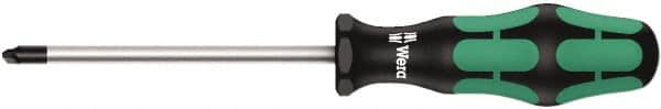 Wera - 3-1/8" Blade Length Tri-Point Screwdriver - 7" OAL - Exact Tooling