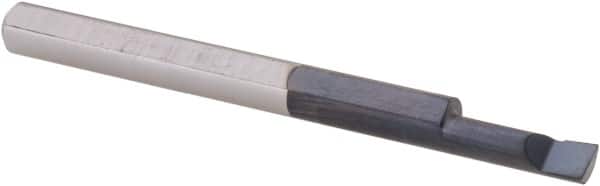 Scientific Cutting Tools - 0.1" Min Bore Diam, 0.3" Max Bore Depth, 1/8 Shank Diam, Boring Bar - Right Hand Cut, Solid Carbide, AlTiN+ Finish - Exact Tooling
