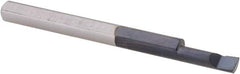 Scientific Cutting Tools - 0.1" Min Bore Diam, 0.3" Max Bore Depth, 1/8 Shank Diam, Boring Bar - Right Hand Cut, Solid Carbide, AlTiN+ Finish - Exact Tooling