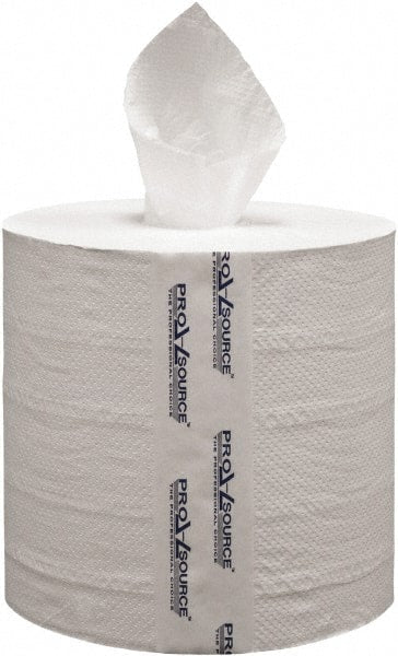PRO-SOURCE - Center Pull Roll of 2 Ply White Paper Towels - 8-1/4" Wide, 15' Roll Length - Exact Tooling