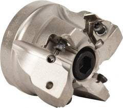 Seco - 4 Inserts, 2" Cut Diam, 3/4" Arbor Diam, 0.295" Max Depth of Cut, Indexable Square-Shoulder Face Mill - 0/90° Lead Angle, 1.57" High, XNEX 0806.. Insert Compatibility, Through Coolant, Series Square 6 - Exact Tooling