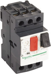 Schneider Electric - 32 Amp, 690 VAC at 50/60 Hz, 3 Pole, Bolt On, Clip Motor Circuit Breaker - Thermal Magnetic Trip, Multiple Breaking Capacity Ratings, 78mm Deep x 89mm High x 45mm Wide - Exact Tooling