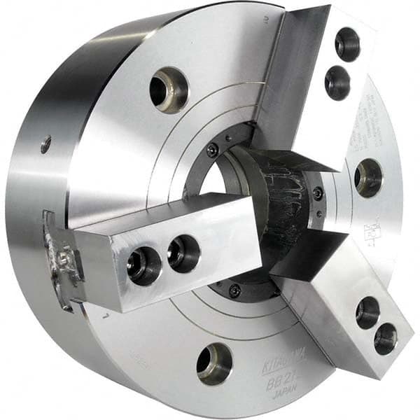 Kitagawa - Power Lathe Chucks Chuck Diameter (Decimal Inch): 12.0000 Number of Jaws: 3 - Exact Tooling