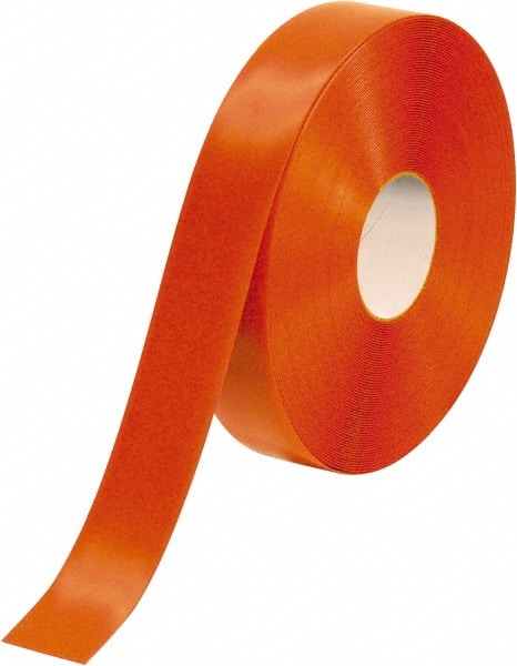 PRO-SAFE - Orange Solid Color PVC Tape - 2" Wide x 100' Long x 50 mil Thick, General Traffic - Exact Tooling