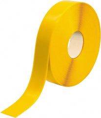 PRO-SAFE - Yellow Solid Color PVC Tape - 2" Wide x 100' Long x 50 mil Thick, General Traffic - Exact Tooling