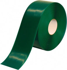 PRO-SAFE - Green Solid Color PVC Tape - 4" Wide x 100' Long x 50 mil Thick, General Traffic - Exact Tooling