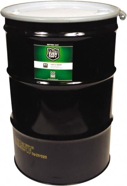 UltraTech - 50 Gal Drum Semi-Flat White Acrylic Coating - Approximately 250 Sq Ft/Gal Coverage, 528 g/L VOC Content, Direct to Metal - Exact Tooling