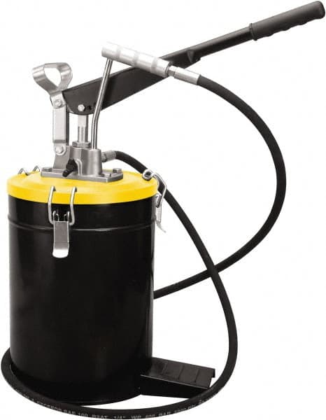 PRO-LUBE - Grease Lubrication 3 Strokes/oz Flow Aluminum & Steel Lever Hand Pump - For 528 oz Container - Exact Tooling