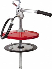 PRO-LUBE - Grease Lubrication 19 Strokes/oz Flow Aluminum & Steel Lever Hand Pump - For 25 to 50 Lb Container - Exact Tooling