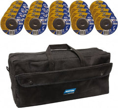 Norton - 4-1/2" Wheel Diam, 1/4" Wheel Thickness, Type 27 Depressed Center Wheel - Ceramic, Resinoid Bond, 13,580 Max RPM - Exact Tooling