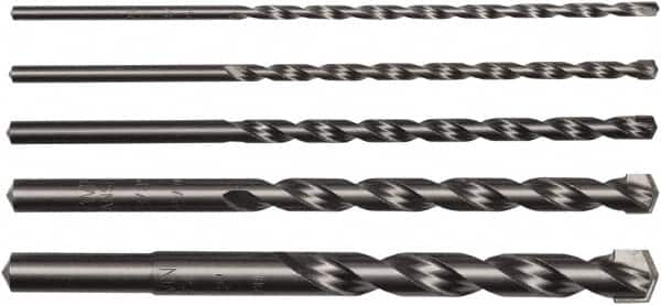 Irwin - 5/32 to 1/2", High Speed Steel Hammer Drill Bit Set - Exact Tooling