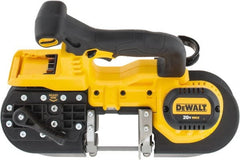 DeWALT - 20 Volt, 32-7/8" Blade, 740 SFPM Cordless Portable Bandsaw - 2-1/2" (Round) & 2-1/2 x 2-1/2" (Rectangle) Cutting Capacity, Lithium-Ion Battery Not Included - Exact Tooling