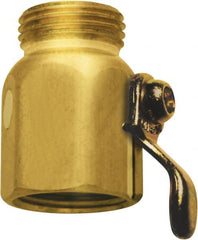 SANI-LAV - 3/4 GHT Garden Hose On/Off Control Valve - Brass, Male Hose to Female Hose Connector - Exact Tooling