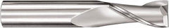 SGS - 8mm Diam, 25mm LOC, Plain End, Solid Carbide Diamond Pattern Router Bit - Right Hand Cut, 63mm OAL, Use on Composite Plastics - Exact Tooling