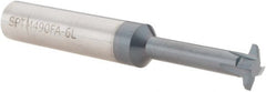 Scientific Cutting Tools - 6 TPI, ACME Internal Single Profile Thread Mill - 3/4" Noml Diam, 0.49" Cut Diam, 1/2" Shank Diam, 4 Flute, 0.26" Neck Diam, 1.3" Neck Length, 3-1/2" OAL, AlTiN+ Finish - Exact Tooling