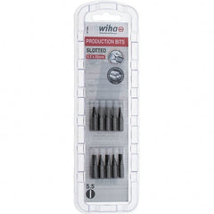 Wiha - Slotted Screwdriver Bits Reversible: NonReversible Blade Width (Inch): 7/32 - Exact Tooling