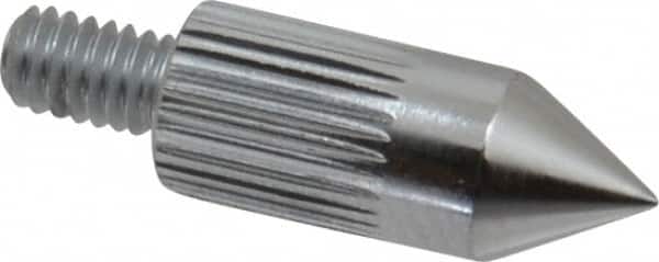 Mitutoyo - #4-48, 5mm Ball Diam, Carbide 60 ° Conical Contact Point - 1/2" Contact Point Length, Use with AGD 1,2,3,4 - Exact Tooling