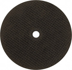 Norton - 7" 24 Grit Aluminum Oxide Cutoff Wheel - 3/32" Thick, 5/8" Arbor, 8,730 Max RPM, Use with Circular Saws - Exact Tooling