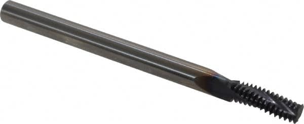 Allied Machine and Engineering - 1/4-28 UNF, 0.18" Cutting Diam, 3 Flute, Solid Carbide Helical Flute Thread Mill - Internal Thread, 1/2" LOC, 2-1/2" OAL - Exact Tooling