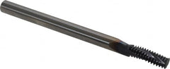 Allied Machine and Engineering - 1/4-28 UNF, 0.18" Cutting Diam, 3 Flute, Solid Carbide Helical Flute Thread Mill - Internal Thread, 1/2" LOC, 2-1/2" OAL - Exact Tooling