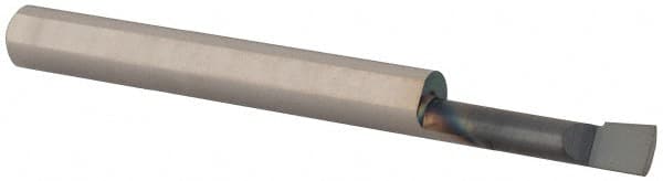 Scientific Cutting Tools - 0.14" Min Bore Diam, 0.6" Max Bore Depth, 3/16 Shank Diam, Boring Bar - Exact Tooling