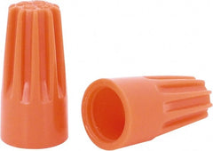 Ideal - 1, 18 + & 1, 20 to 2, 14 AWG, 600 Volt, Flame Retardant, Standard Twist on Wire Connector - Orange, 221°F - Exact Tooling
