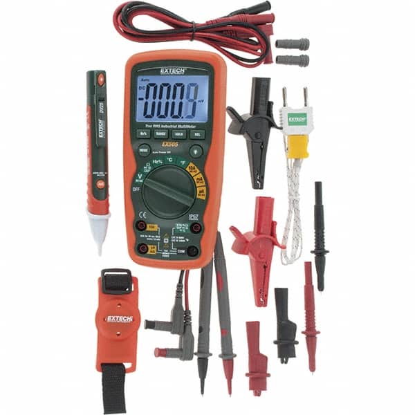 Extech - 4 Piece, Digital Multimeter Kit - 1,000 Volt Max - Exact Tooling