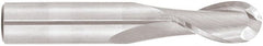 Niagara Cutter - 1" Diam, 4" LOC, 2 Flute Solid Carbide Ball End Mill - TiAlN Finish, Single End, 7" OAL, 1" Shank Diam, Spiral Flute - Exact Tooling
