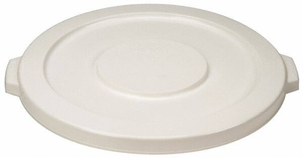 PRO-SOURCE - Round Lid for Use with 20 Gal Round Trash Cans - White, Polyethylene, For Brute Trash Cans - Exact Tooling