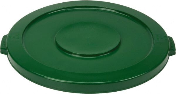 PRO-SOURCE - Round Lid for Use with 32 Gal Round Trash Cans - Green, Polyethylene, For Brute Trash Cans - Exact Tooling
