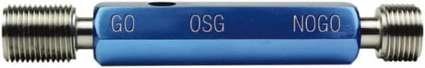 OSG - M10x1.25, Class 6H, Double End Plug Thread Go/No Go Gage - High Speed Steel, Handle Included - Exact Tooling
