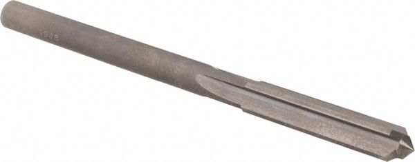 OSG - #4 Solid Carbide Chucking Reamer - Straight Flute, 3/16" Straight Shank, 1" Flute Length, 3" OAL - Exact Tooling