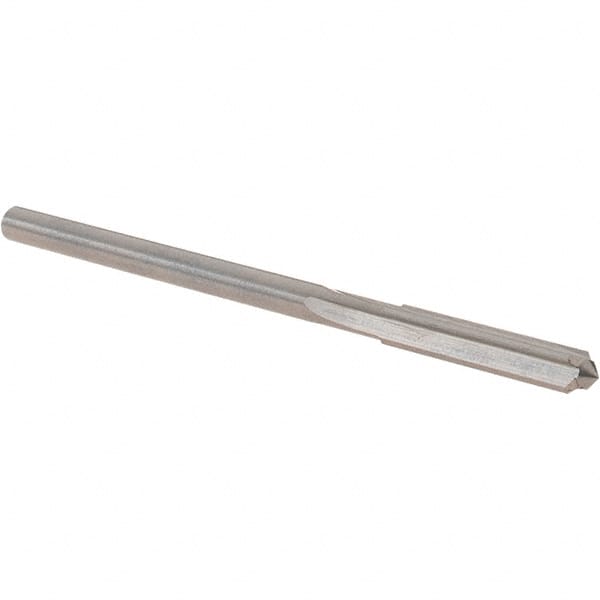 OSG - #27 Solid Carbide Chucking Reamer - Straight Flute, 1/8" Straight Shank, 3/4" Flute Length, 2-1/2" OAL - Exact Tooling