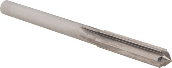 OSG - 7mm Solid Carbide Chucking Reamer - Straight Flute, 6.35mm Straight Shank, 29mm Flute Length, 83mm OAL - Exact Tooling