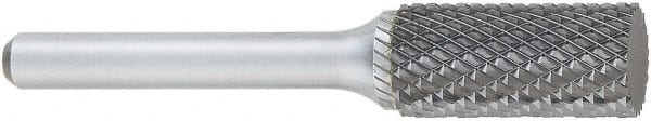 OSG - 12mm Cut Diam, 6mm Shank Diam, Cylinder Head Burr - Carbide, Flat End, 25mm LOC, 152mm OAL - Exact Tooling