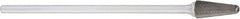 OSG - 9mm Cut Diam, 6mm Shank Diam, Ball Head Fluted Cut Burr - Carbide, 50mm OAL - Exact Tooling