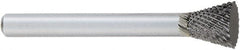 OSG - 16mm Cut Diam, 6mm Shank Diam, Inverted Cone Head Burr - Carbide, Flat End, 19mm LOC, 50mm OAL - Exact Tooling