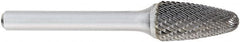 OSG - 19mm Cut Diam, 6mm Shank Diam, Tree with Radius Head Burr - Carbide, Radius End, 25mm LOC, 50mm OAL - Exact Tooling
