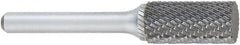 OSG - 3mm Cut Diam, 6mm Shank Diam, Cylinder with Radius Head Burr - Carbide, Radius End, 12mm LOC, 50mm OAL - Exact Tooling