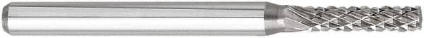OSG - 3mm Cut Diam, 6mm Shank Diam, Tree Head Burr - Carbide, Point End, 6mm LOC, 50mm OAL - Exact Tooling