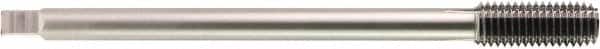 OSG - M10x1.25 Metric Fine H7 Bright Finish Solid Carbide Thread Forming Extension Tap - Bottoming Chamfer, 5-29/32" OAL, Series 357 - Exact Tooling