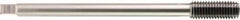 OSG - M10x1.25 Metric Fine H7 Bright Finish Solid Carbide Thread Forming Extension Tap - Bottoming Chamfer, 5-29/32" OAL, Series 357 - Exact Tooling