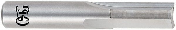 OSG - 1/4" Diam, 1/4" Shank Diam, 3/4" Length of Cut, 3 Flute Straight Router Bit - 2-1/2" Overall Length, Right Hand Cut, Solid Carbide - Exact Tooling