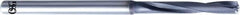 OSG - 23/64" 140° Solid Carbide Jobber Drill - WXS Finish, Right Hand Cut, Spiral Flute, Straight Shank, 136mm OAL, Standard Point - Exact Tooling
