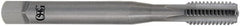 OSG - #12-24 UNC 2B 4 Flute Bright Finish Solid Carbide Straight Flute Machine Tap - Bottoming, Right Hand Thread, 2-3/8" OAL, 15/16" Thread Length, Oversize - Exact Tooling