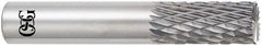 OSG - 5/16" Diam, 13/16" LOC, End Mill End, Solid Carbide Diamond Pattern Router Bit - Right Hand Cut, 2-1/2" OAL, 5/16" Shank Diam, Use on Alloy Steel, Carbon Steel, Hardened Steel - Exact Tooling
