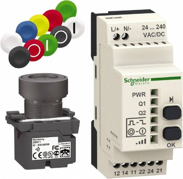 Square D - Maintained (MA) and Momentary (MO), Wireless Pushbutton System with Programmable Receiver - 24-240 VAC/VDC - Exact Tooling